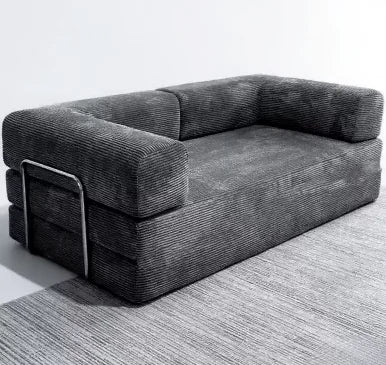 m Italian Minimalist Retro High-end Corduroy Living Room Sofa, Compressed Sofa Sofa Bed Washable Air Transport m