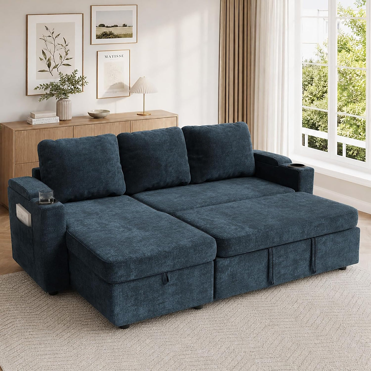 Elegant Space-Saving L-Shaped Sofa