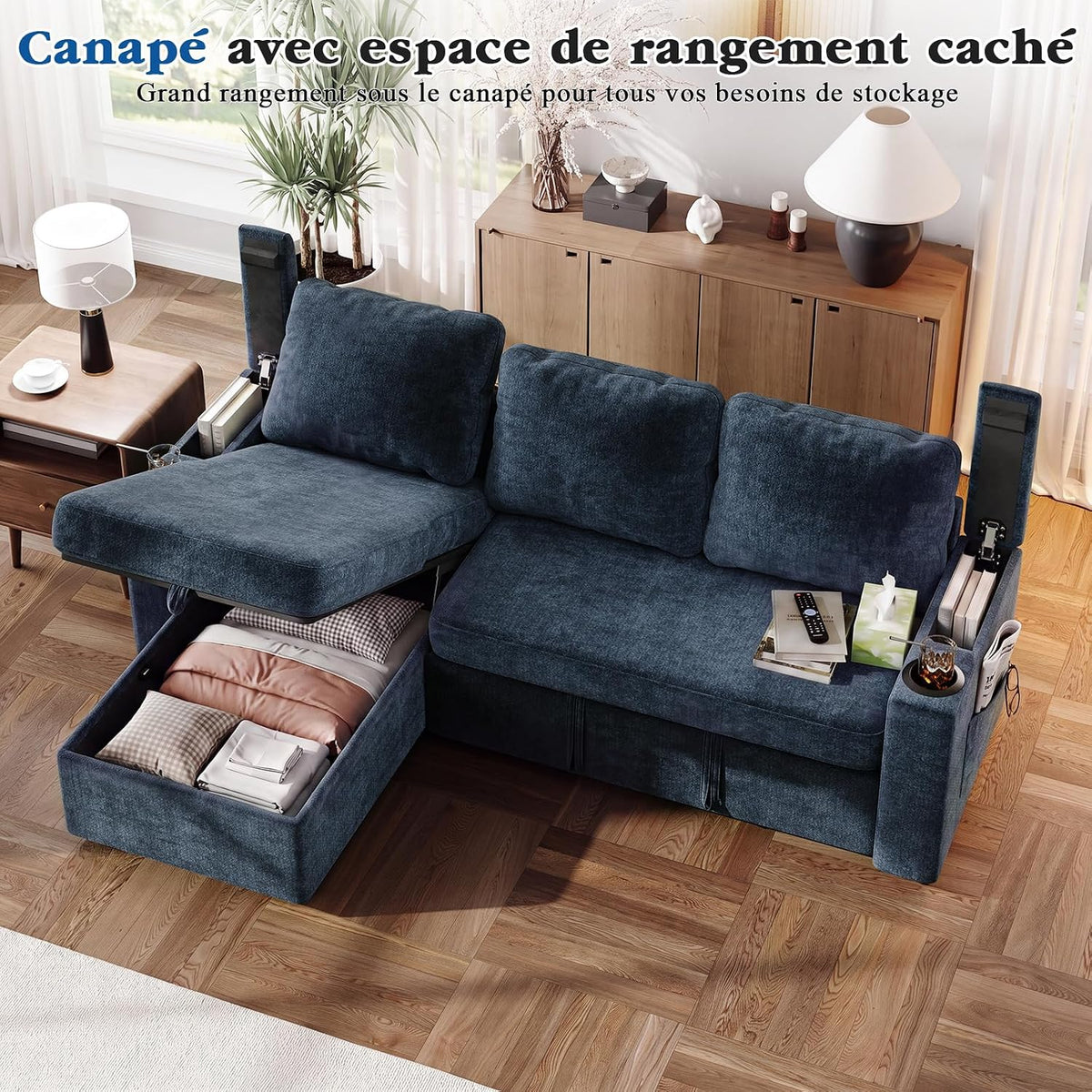 Elegant Space-Saving L-Shaped Sofa