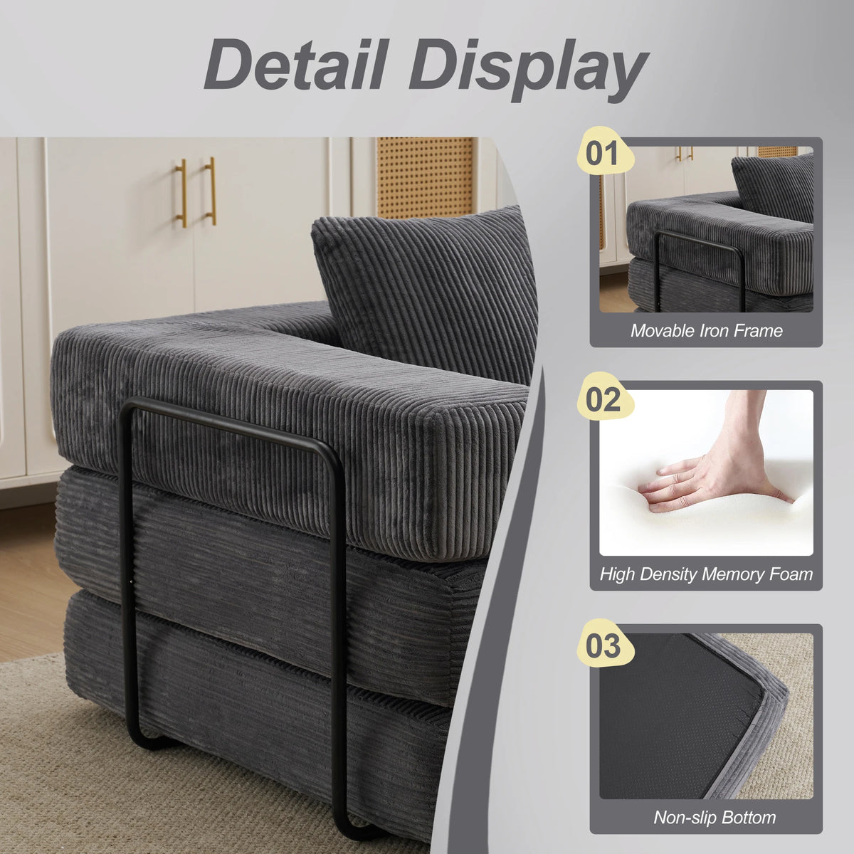 Elegance Convertible Sofa Bed