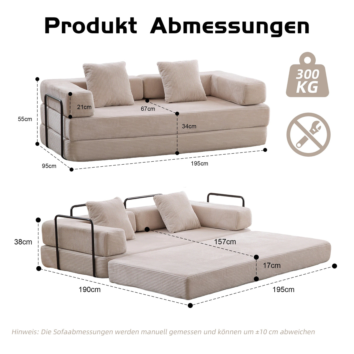 Elegance Convertible Sofa Bed