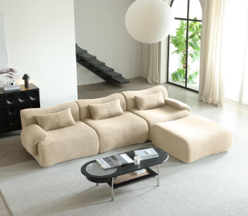 Canapé-Lit Convertible en Velours Côtelé et Tissu Éponge, Solution Parfaite pour Petits Espaces d'Appartement, Compression Sous Vide pour Salon