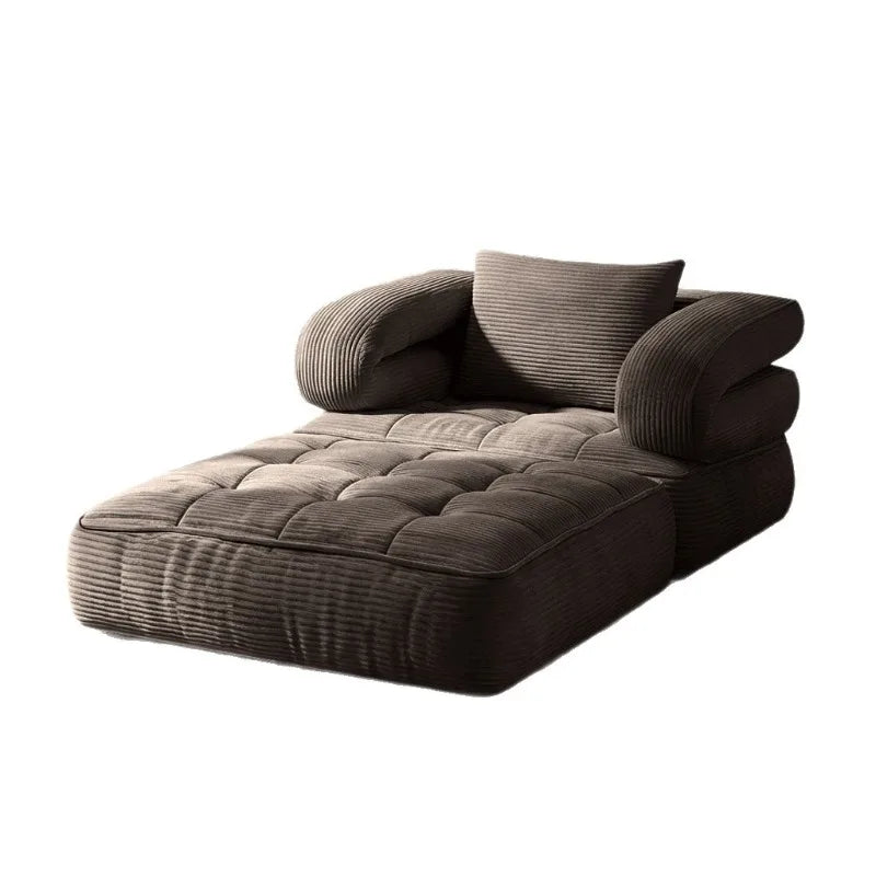 Vacuum Compression Sofa, Foldable Office Lazy Sofa, Living Room, Small-sized Tatami, Corduroy Single Sofa Bed, Floor Sofa