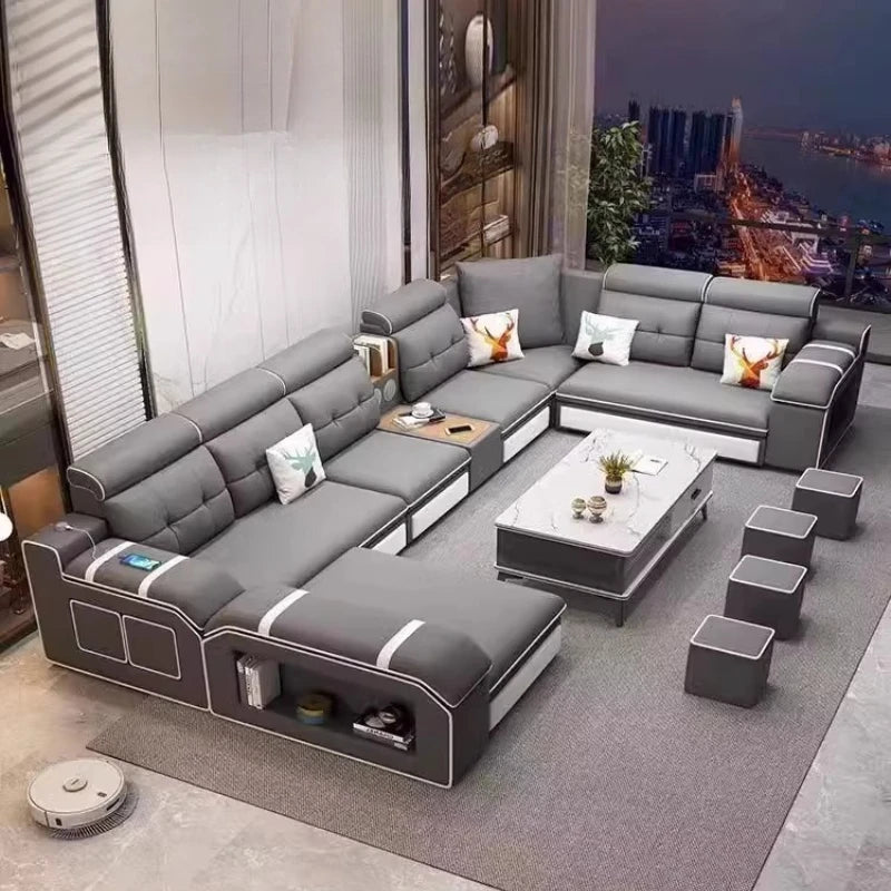Modern Waterproof Sofa Living Room Ajustable Luxury Gaming Sofa Sectional Center Lazy Armrest Woonkamer Banken Home Accessories