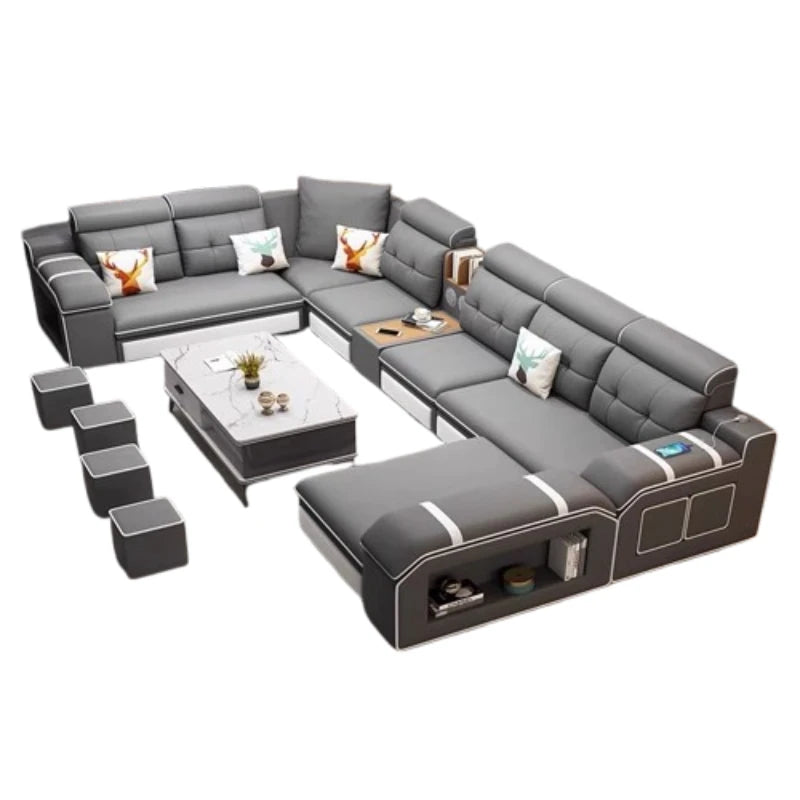 Modern Waterproof Sofa Living Room Ajustable Luxury Gaming Sofa Sectional Center Lazy Armrest Woonkamer Banken Home Accessories